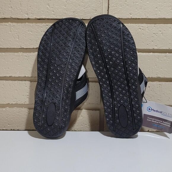 Women's Orthotic Arch Support Black & Gray Flip Flop Sandals – Size 10, NWTs - Picture 7 of 8